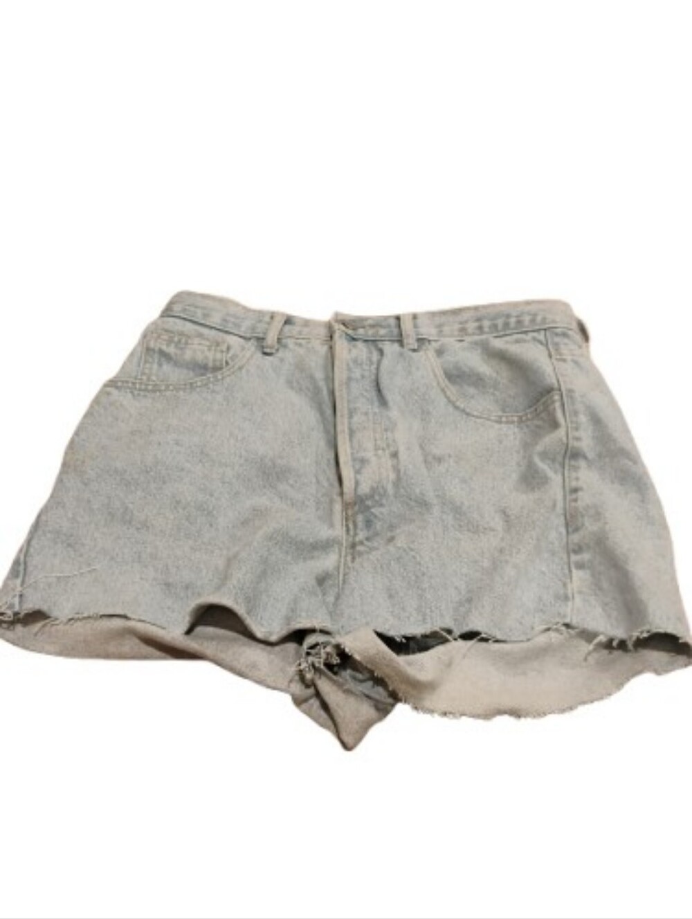Vintage 1980s Guess Light Blue High waisted Short Denim Shorts